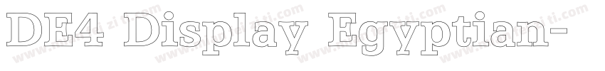 DE4 Display Egyptian字体转换